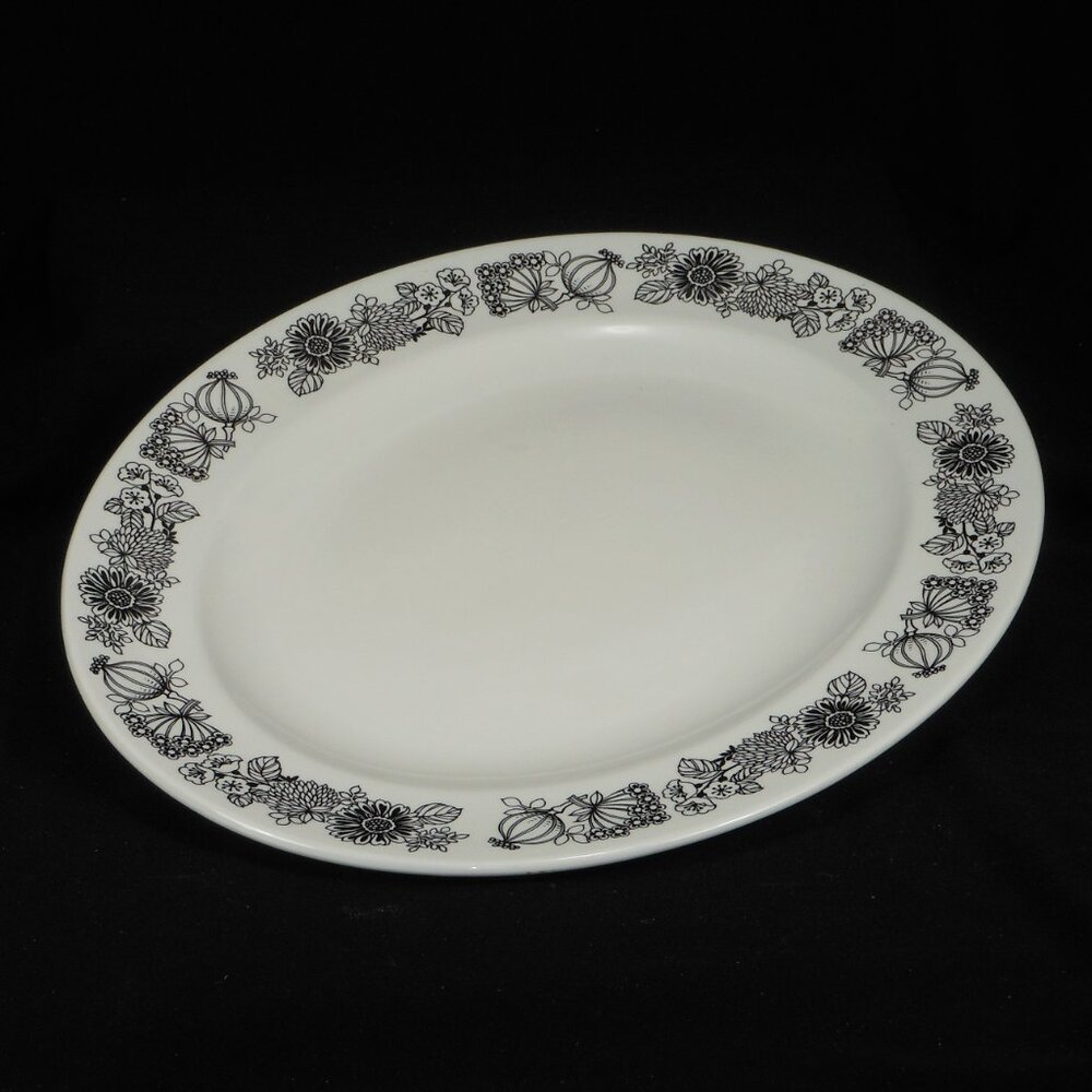 Oval serving platter. Grindley UK MMONITOU ironstone ware